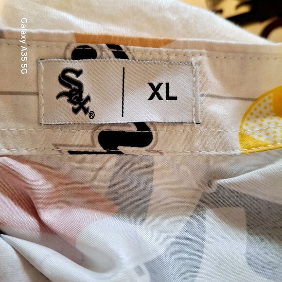 Chicago White Sox Beggars Pizza Themed Button-Up Shirt XL Classic Summer - Picture 5 of 5